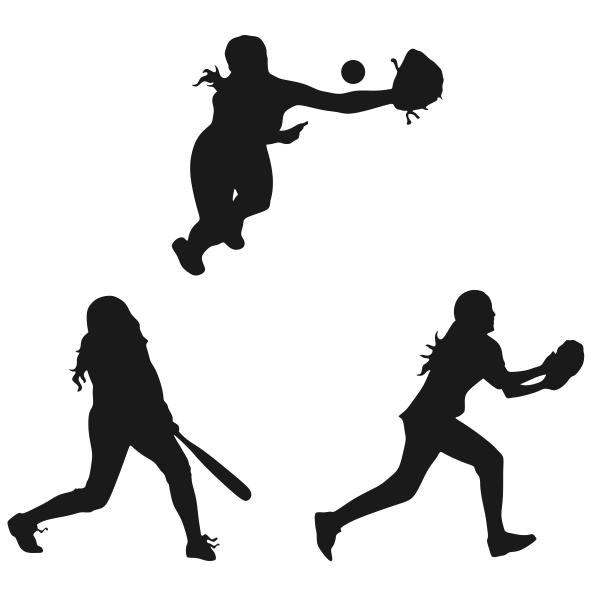 Softball Batter Silhouette At Getdrawings Free Download