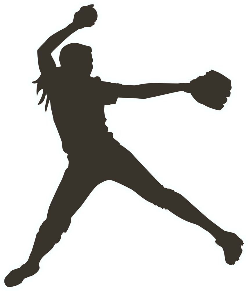 Softball Player Silhouette at GetDrawings Free download