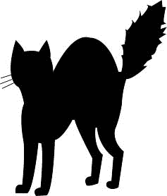 Spooky Cat Silhouette At GetDrawings | Free Download