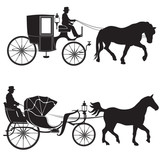 Stagecoach Silhouette At Getdrawings 