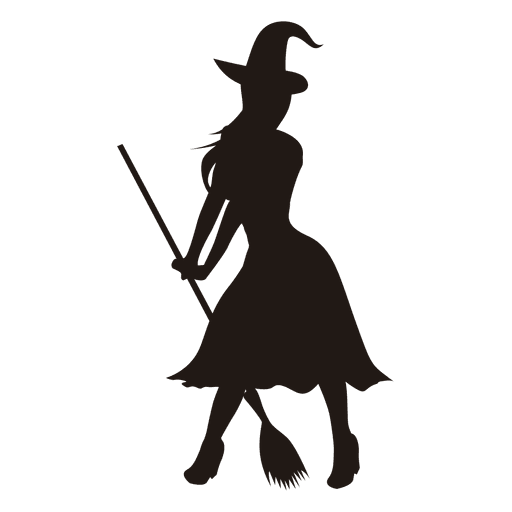 Standing Witch Silhouette at GetDrawings | Free download