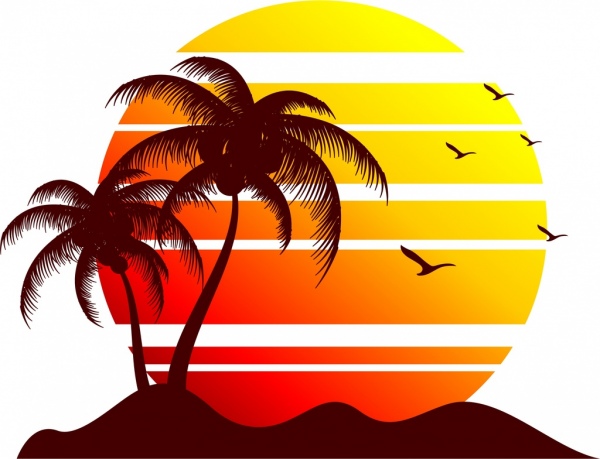 Sun Silhouette Vector At Getdrawings Free Download