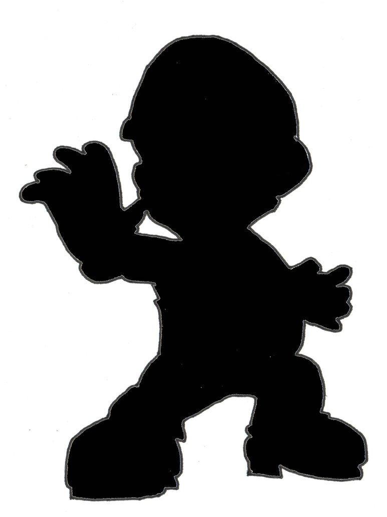 Super Mario Silhouette At GetDrawings | Free Download