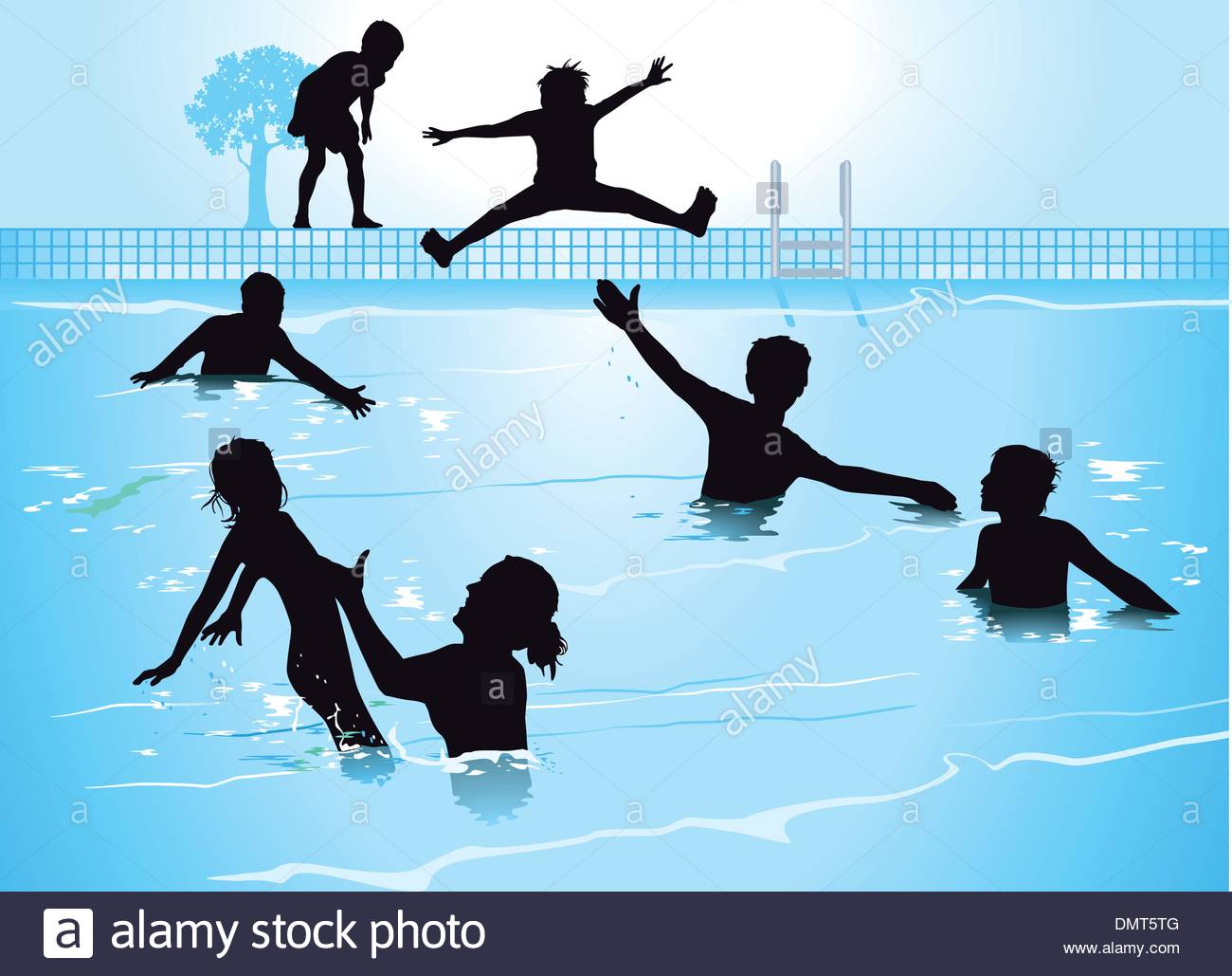 Swimming Pool Silhouette At Getdrawings Free Download