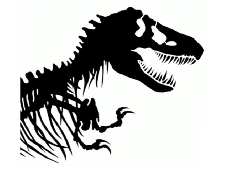 Download T Rex Skull Silhouette at GetDrawings | Free download