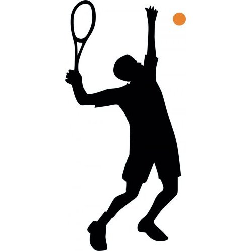 Tennis Girl Silhouette At Getdrawings 