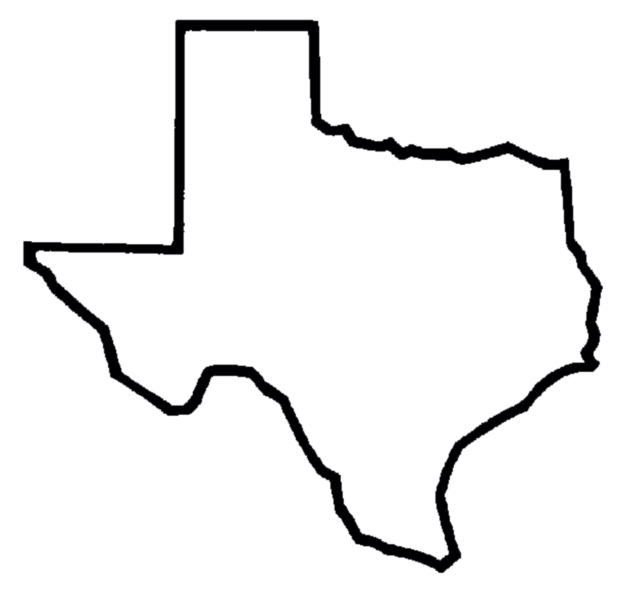 Texas Map Silhouette at GetDrawings Free download