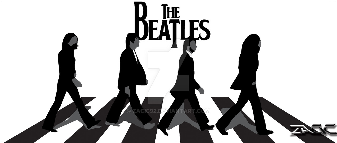 The Beatles Abbey Road Silhouette At Getdrawings 