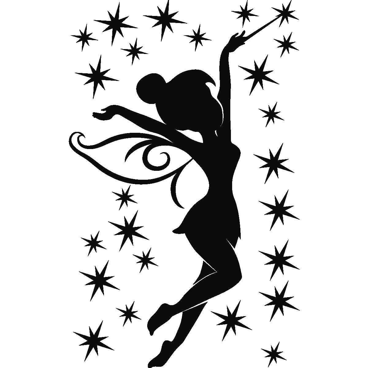Tinkerbell Silhouette Vector at GetDrawings Free download