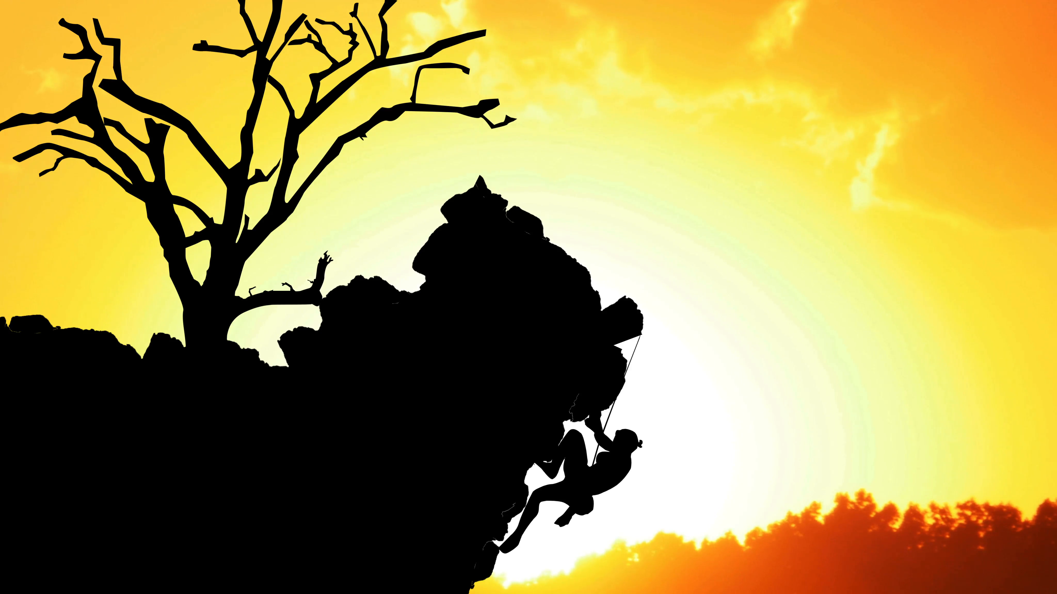 Tree Climber Silhouette at GetDrawings | Free download