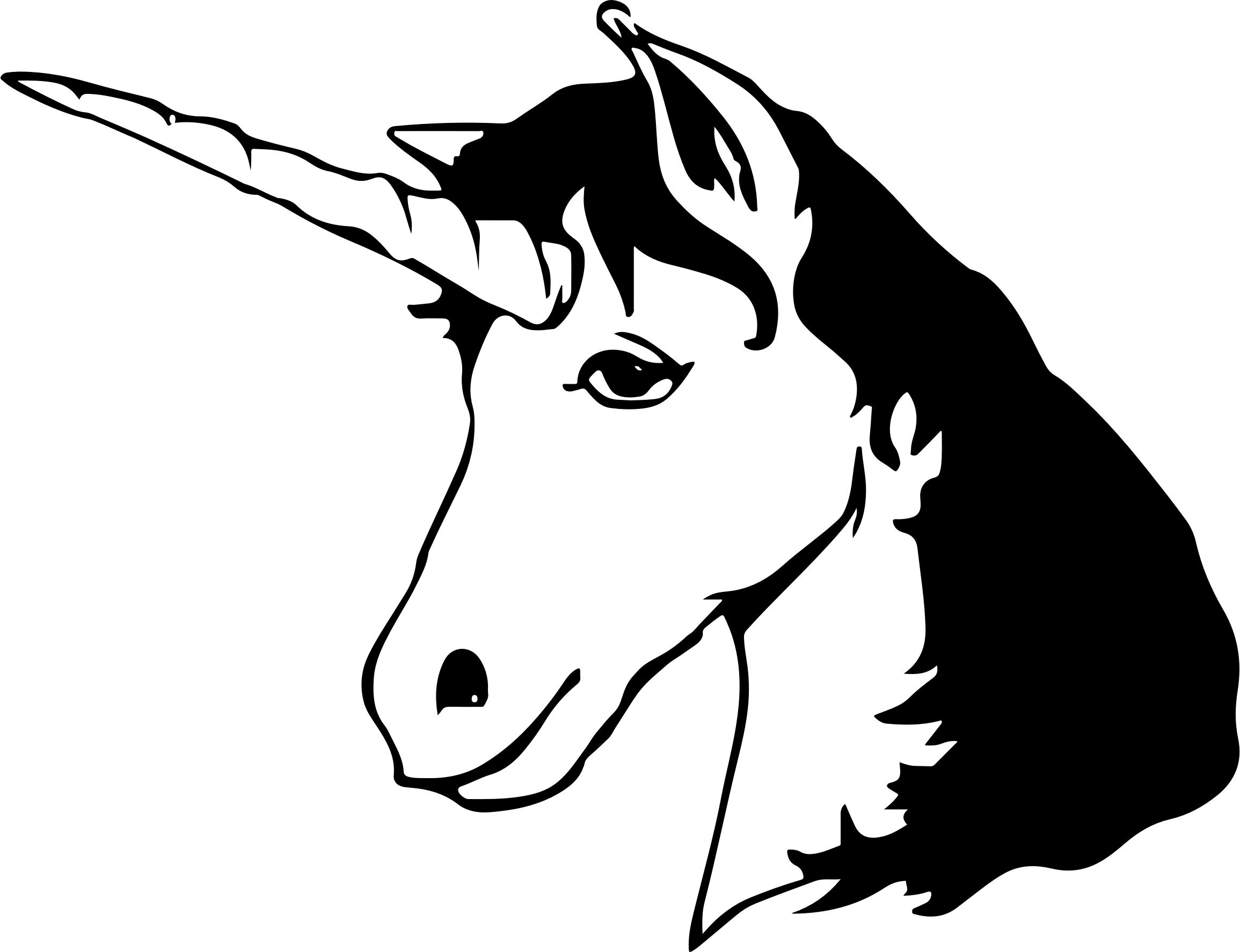 Unicorn Silhouette Free at GetDrawings | Free download