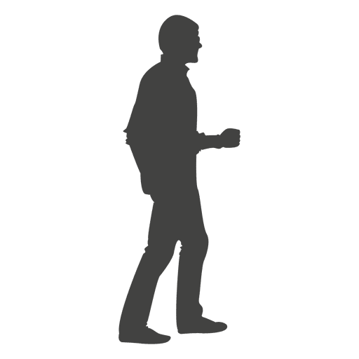 Walking Man Silhouette At Getdrawings Free Download