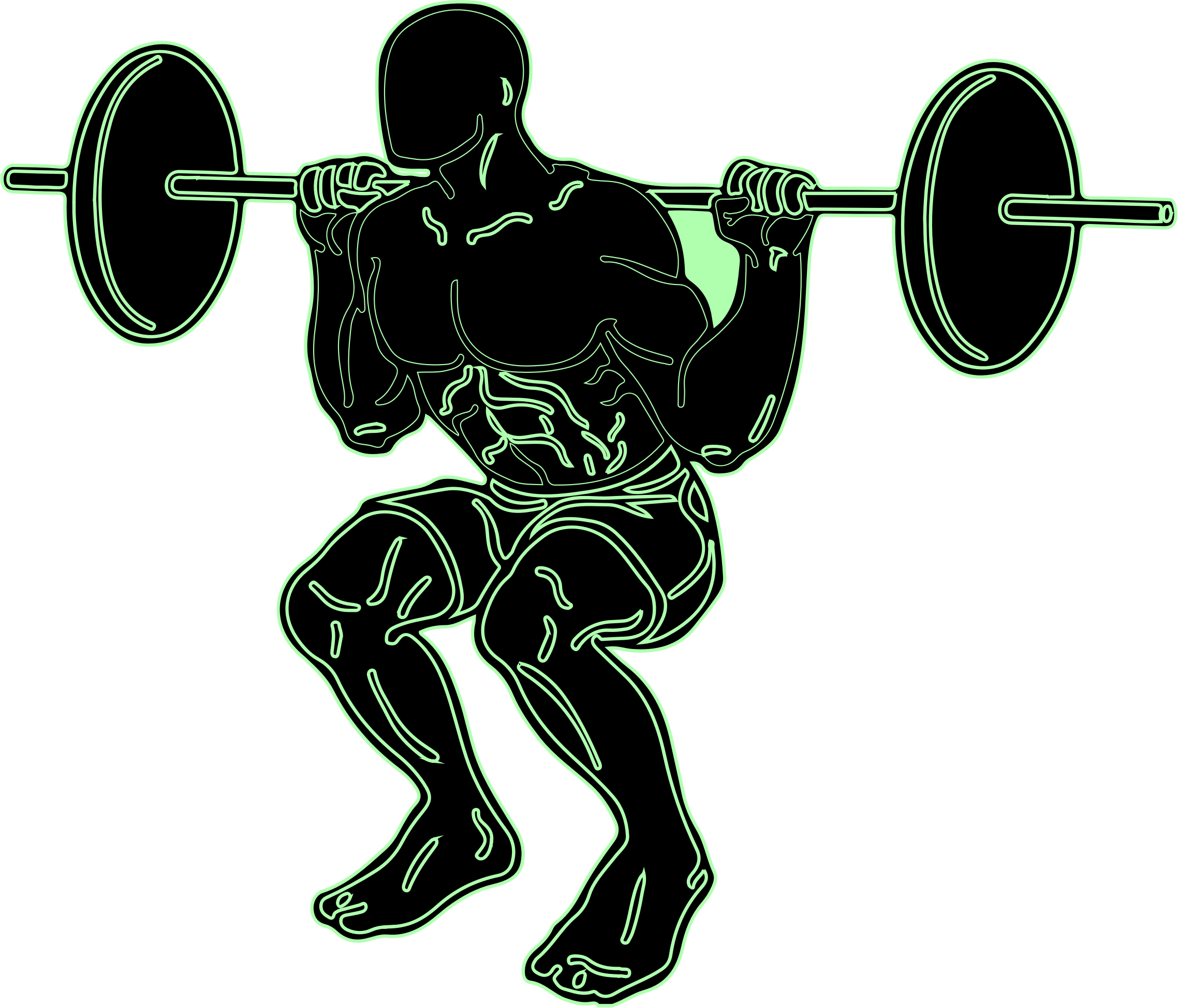 Weight Lifting Silhouette Vector at GetDrawings | Free ...