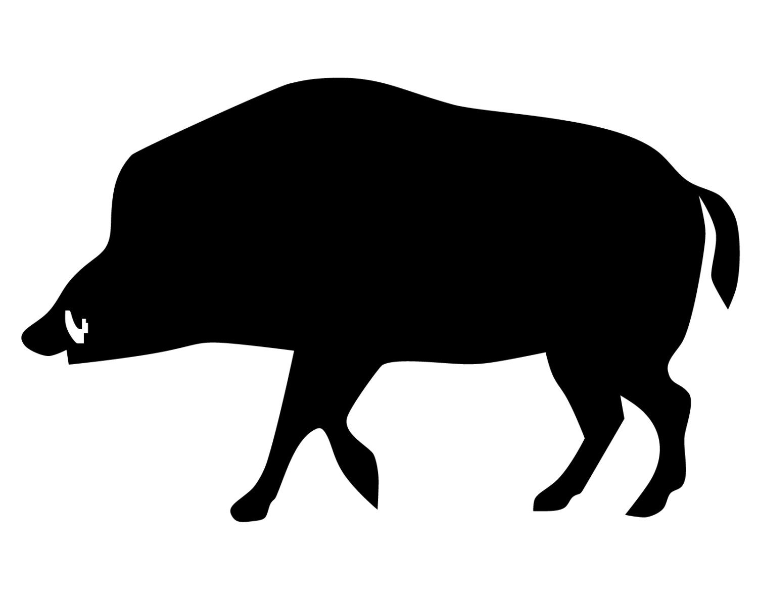 Wild Hog Silhouette At Getdrawings Free Download