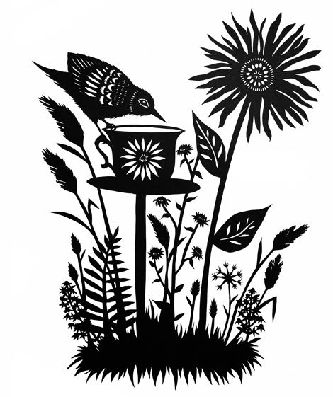 Wildflower Silhouette at GetDrawings | Free download