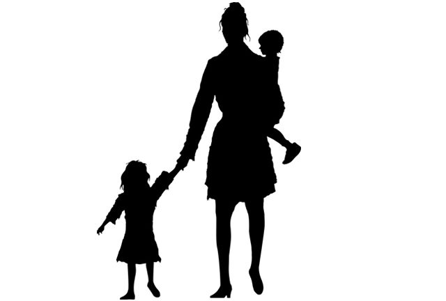 Woman And Child Silhouette At Getdrawings 