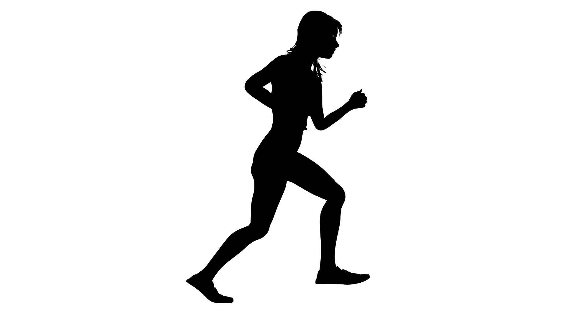 Woman Running Silhouette at GetDrawings | Free download