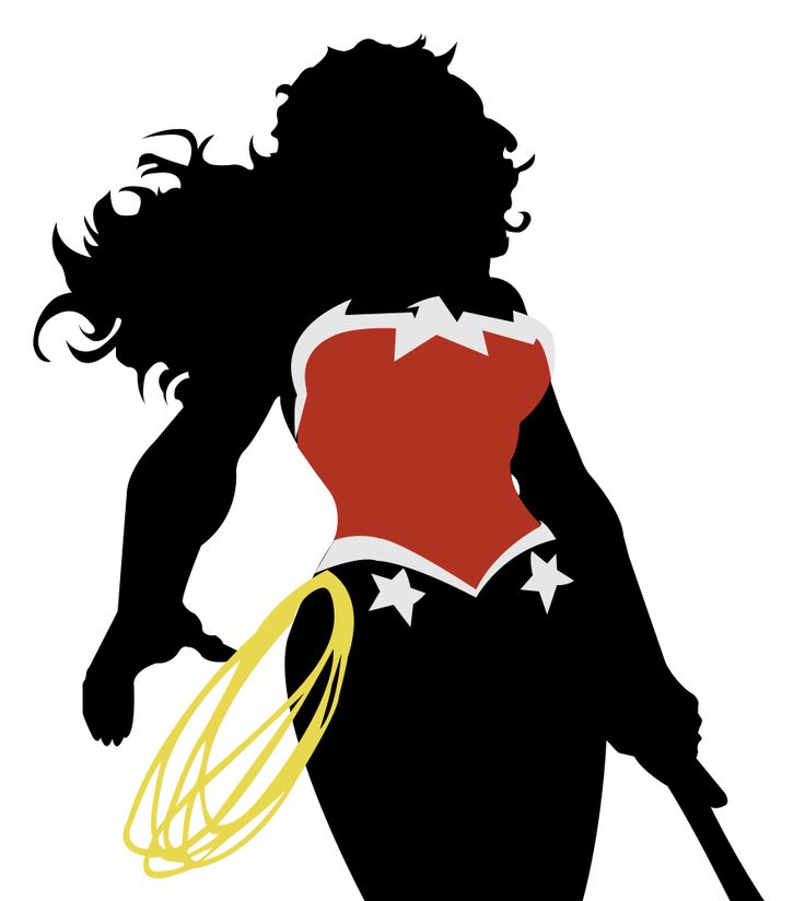 Wonder Woman Silhouette Vector At Getdrawings Free Download