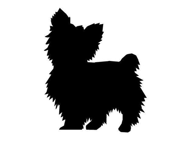 Yorkie Dog Silhouette at GetDrawings | Free download