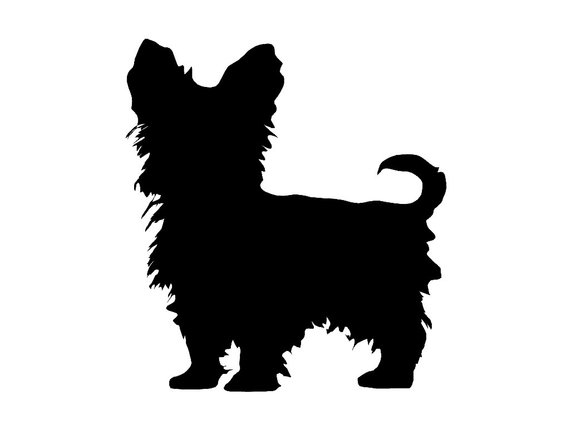 Yorkie Dog Silhouette At Getdrawings Free Download