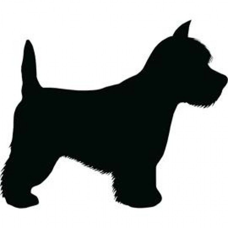 Yorkie Silhouette Graphic at GetDrawings | Free download