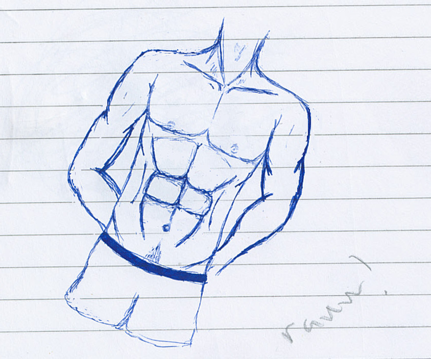 844x704 Collection Of 6 Pack Abs Drawing High Quality, Free Cliparts.