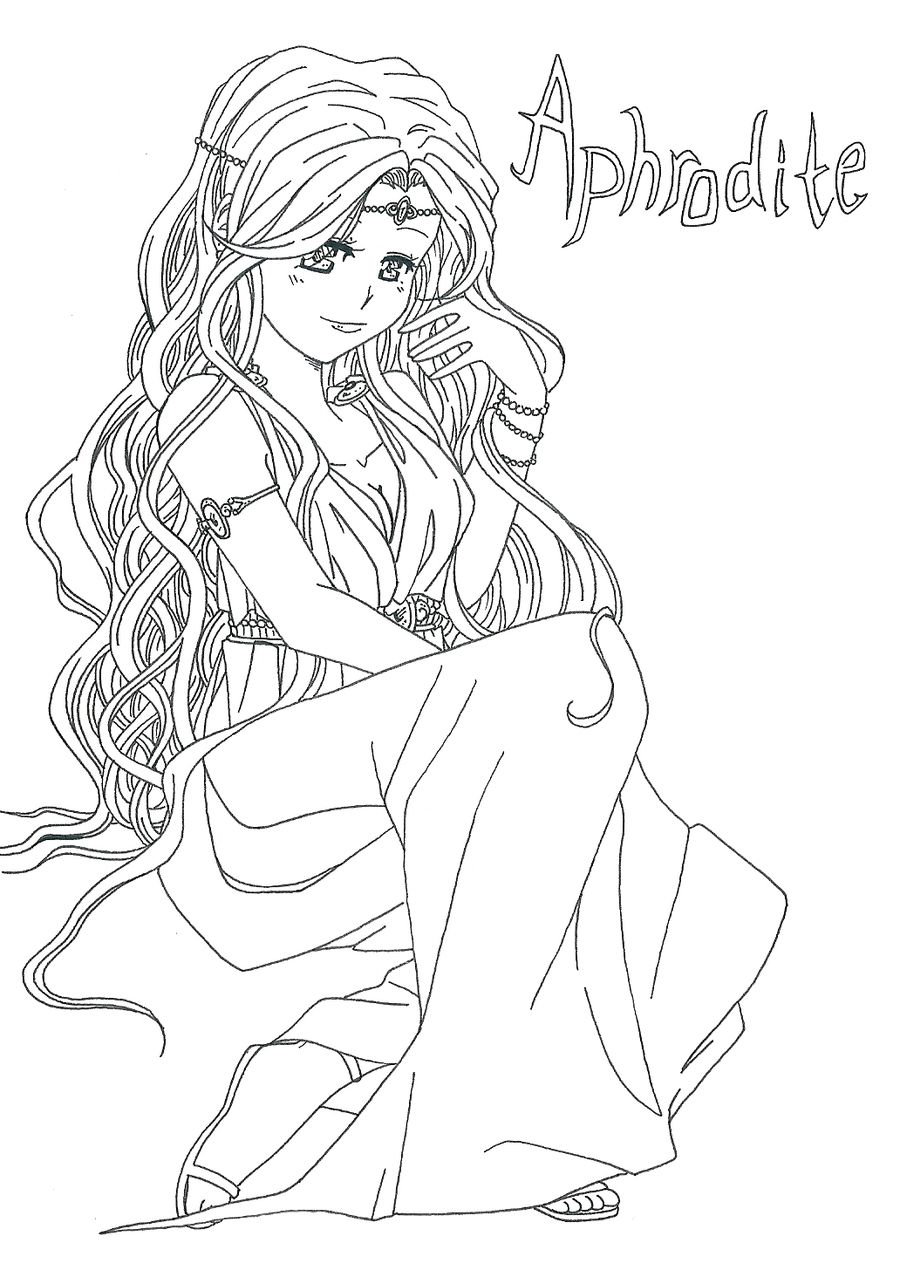 900x1277 Collection Of Aphrodite Drawing Cartoon High Quality, Free.