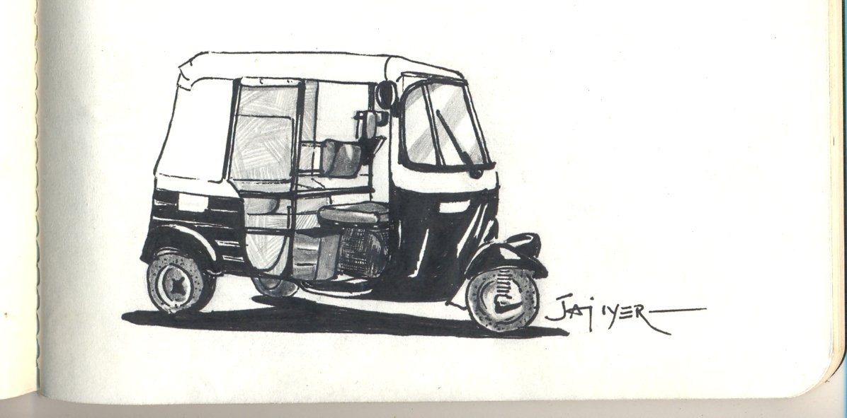 Auto Rickshaw Drawing at GetDrawings | Free download