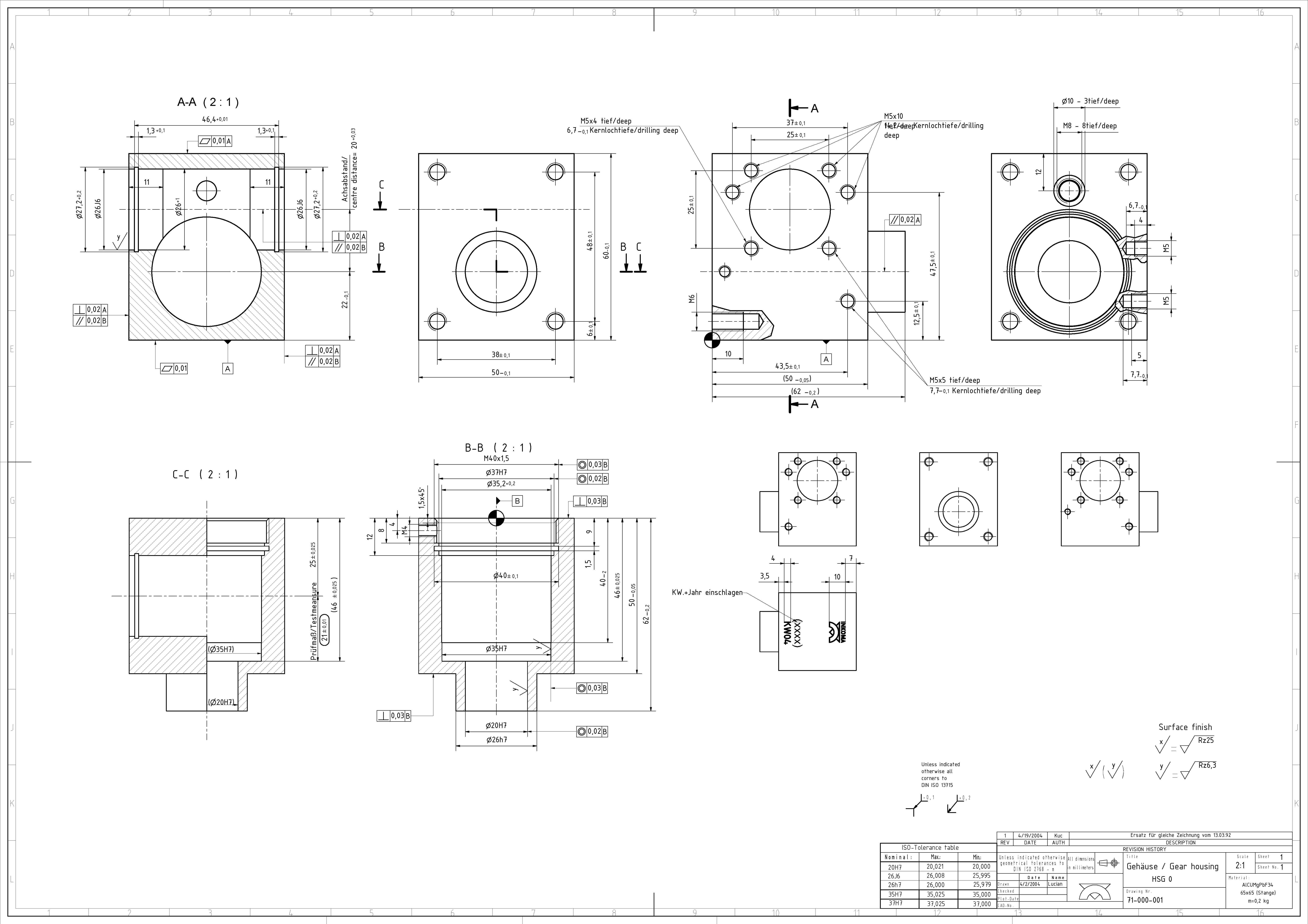 Autocad Mechanical Drawing Samples At GetDrawings Free Download