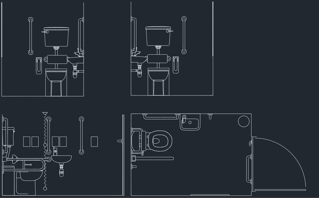 Autocad Toilet Elevation Drawing at GetDrawings | Free download