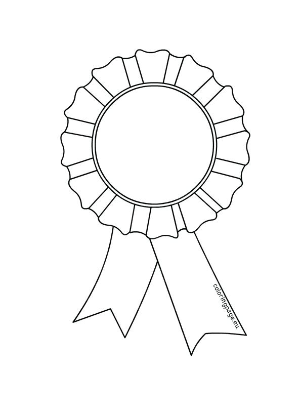 award ribbon stencil