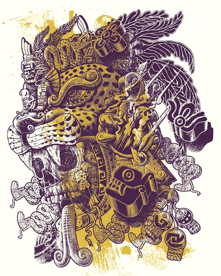 Aztec Jaguar Warrior Drawing at GetDrawings Free download