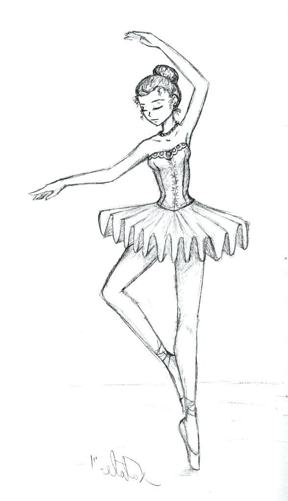 Ballerina Drawing Easy at GetDrawings | Free download