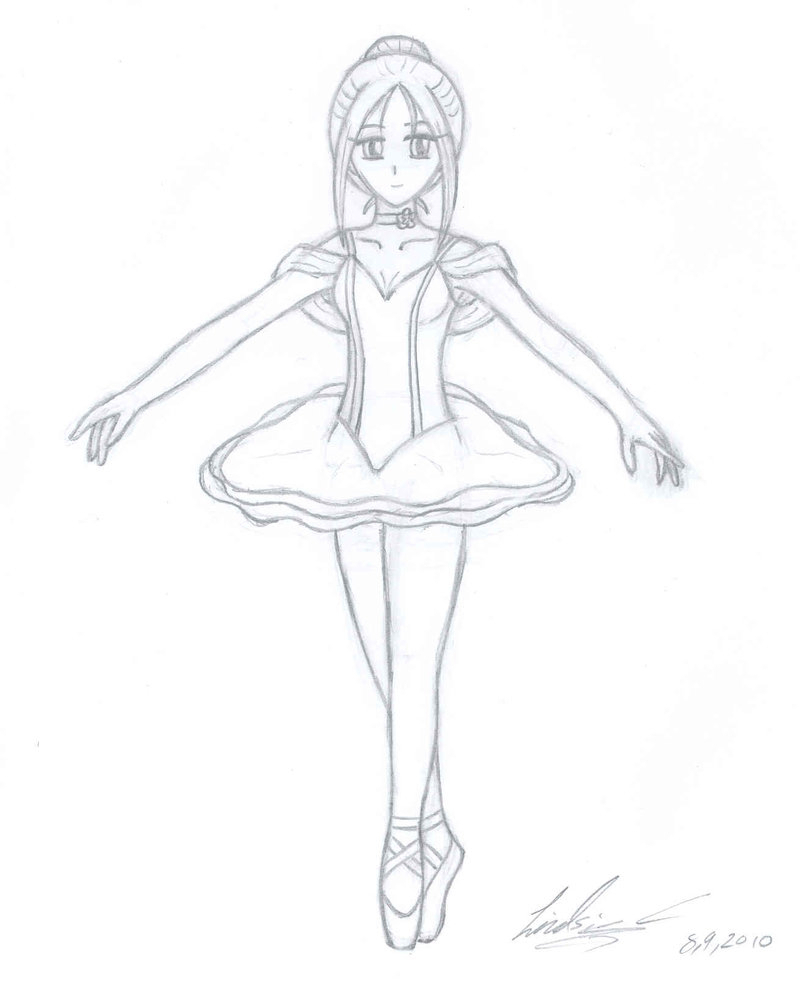 Ballerina Drawing Easy At Getdrawings Free Download 