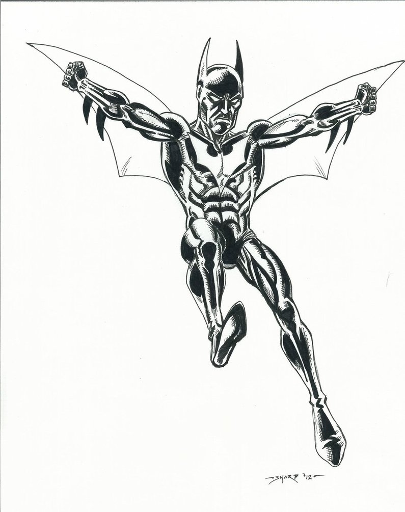 795x1005 Batman Beyond Sketch By Fanboy67.