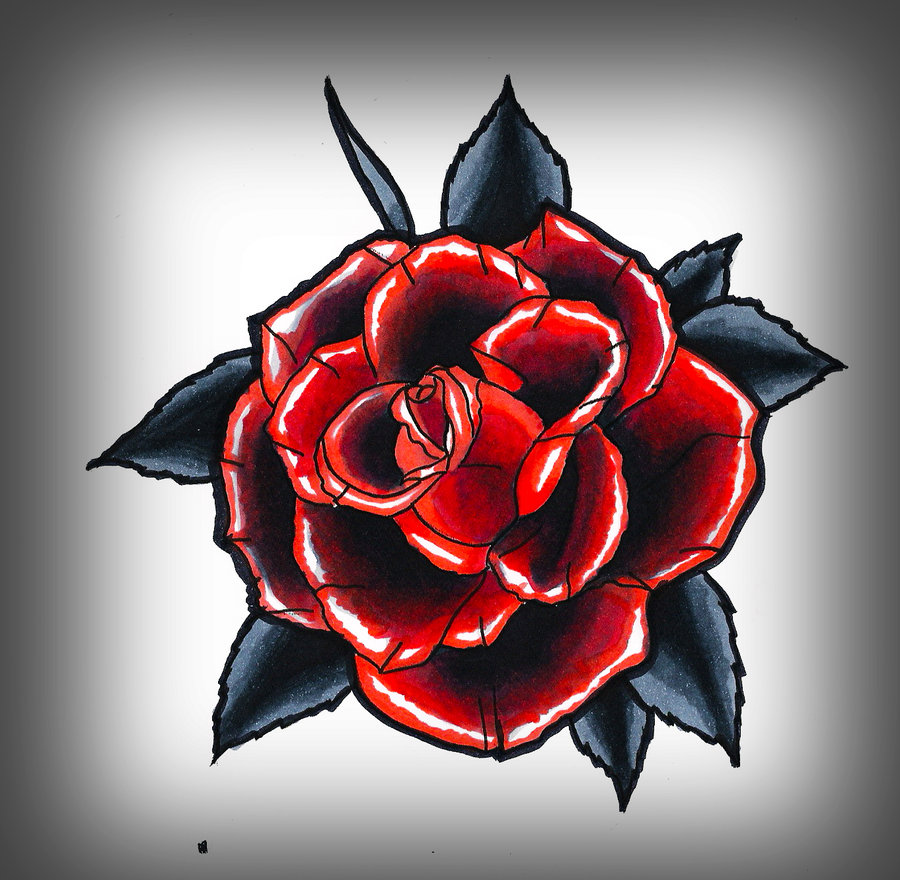 Black And Grey Rose Drawing Draggolia