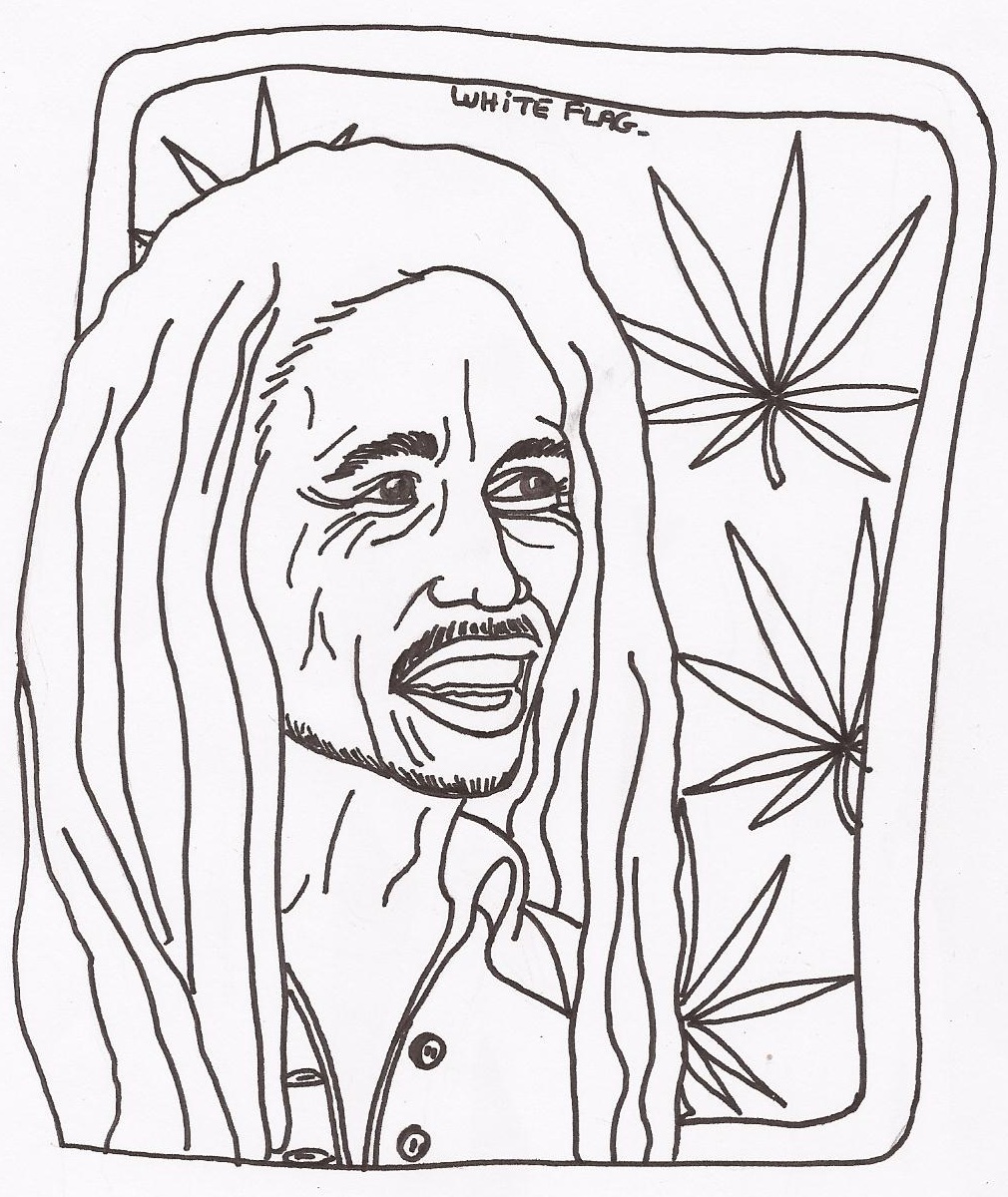 467 Animal Bob Marley Coloring Pages with Animal character