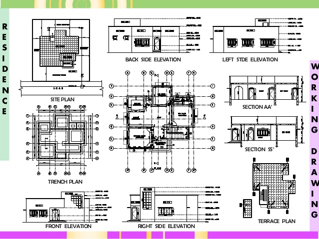 Building Drawing Plan Elevation Section Pdf At Getdrawings Free
