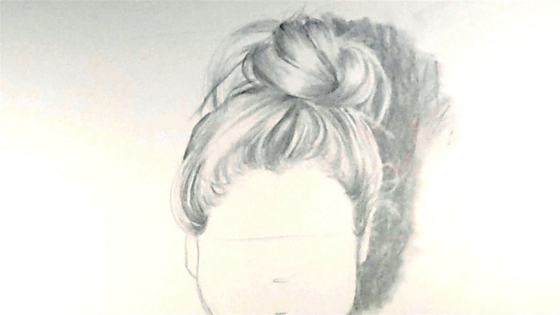 How To Draw A Messy Bun Simple