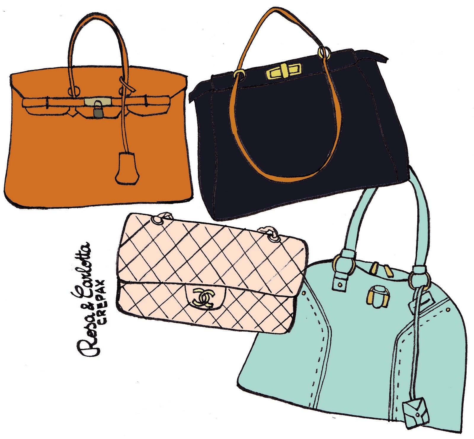 Chanel Purse Drawing at GetDrawings Free download