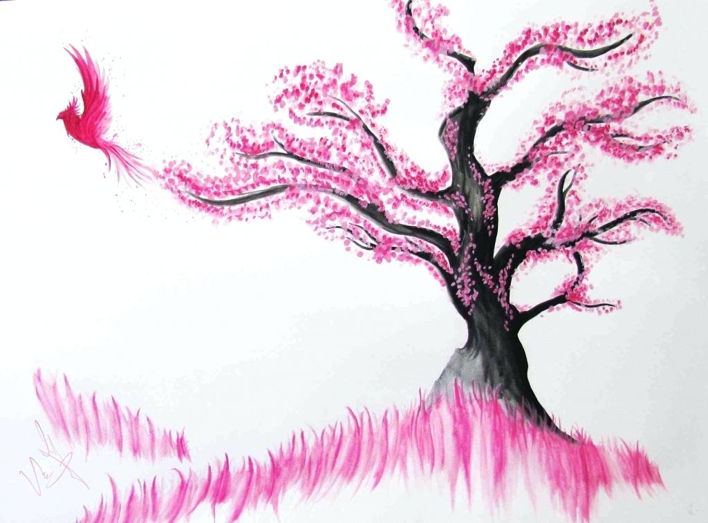 Cherry Blossom Tree Drawing : Cherry Blossom Drawing by HelloKitten20