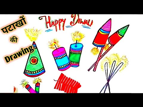 Download Diwali Crackers Drawing Easy Gif