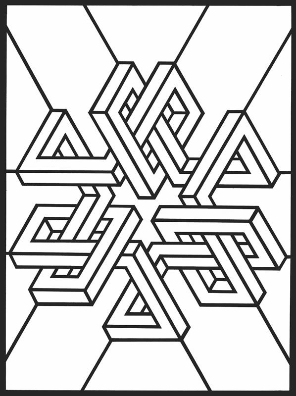 geometric drawing paper