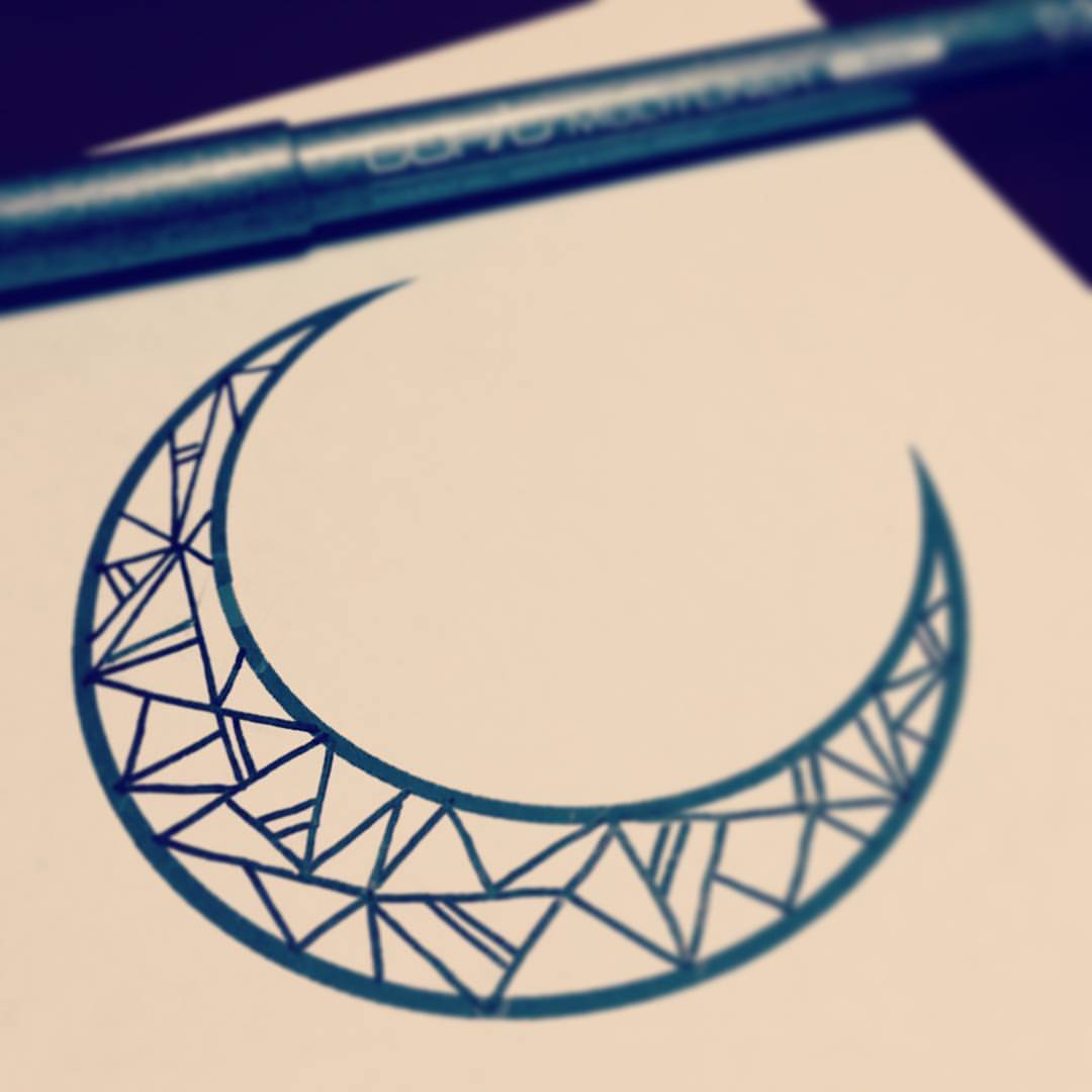 Crescent Moon Drawing Tumblr at GetDrawings | Free download