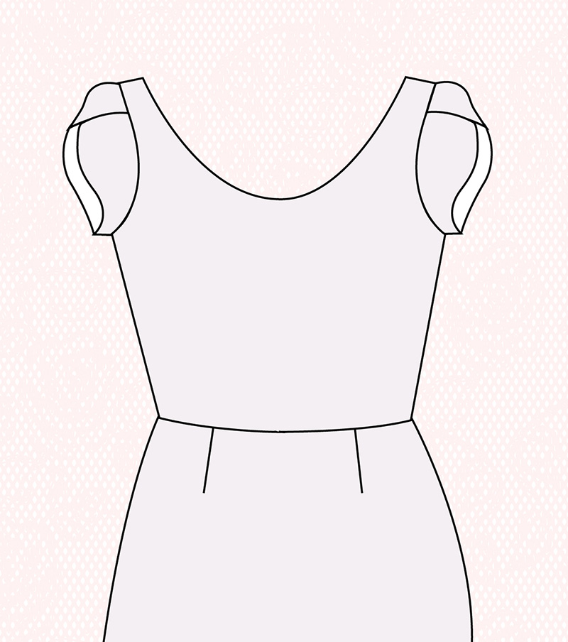 Crop Top Technical Drawing at GetDrawings | Free download