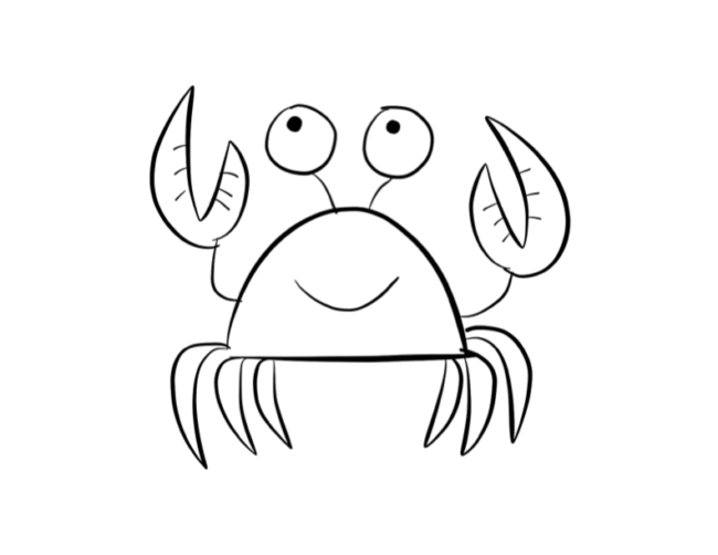 Cute Crab Drawing at GetDrawings | Free download