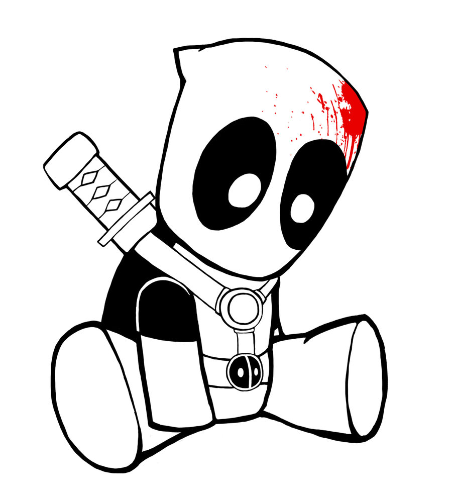 Deadpool Drawing In Pencil Full Body at GetDrawings | Free download