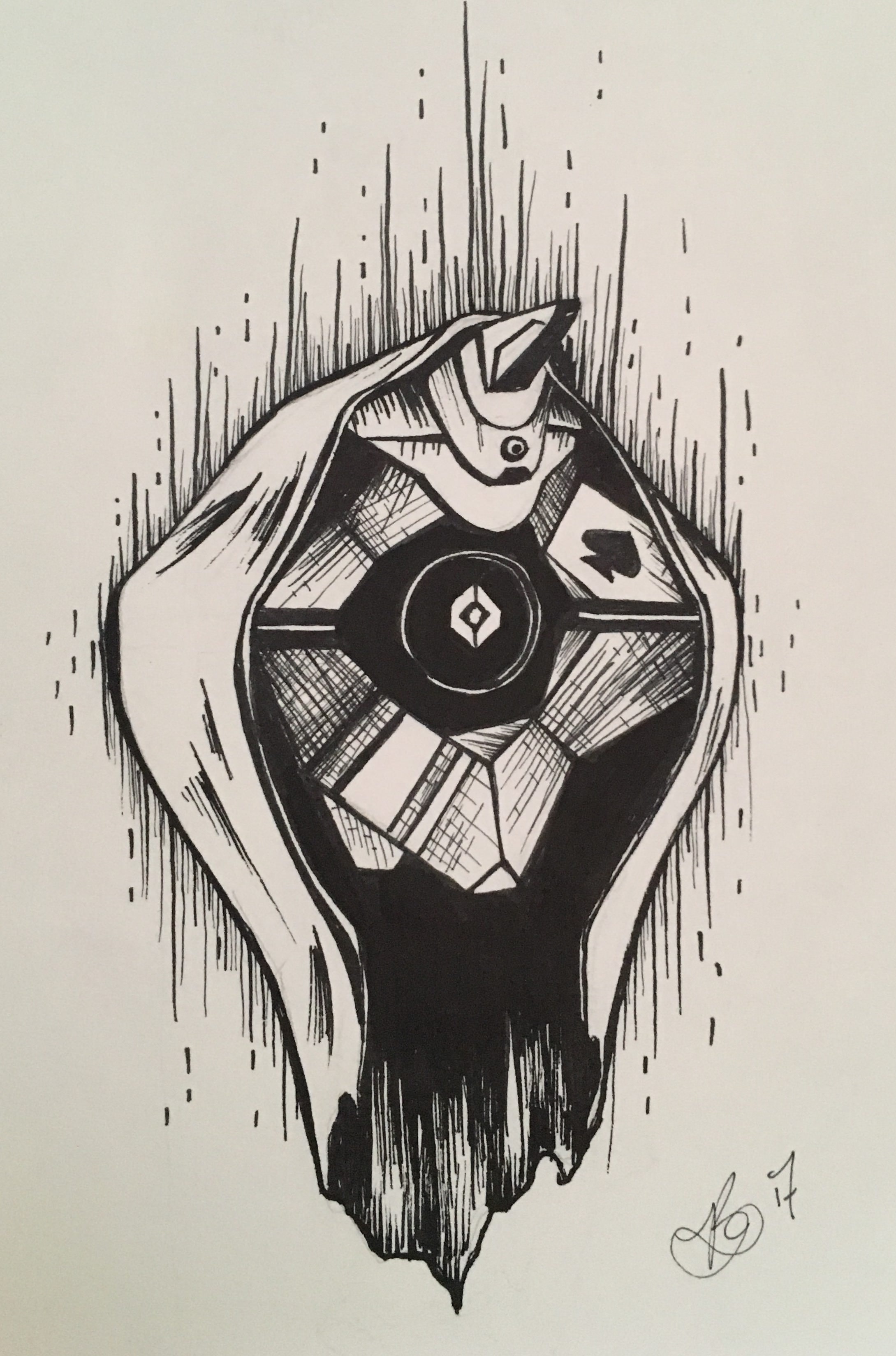 Destiny Ghost Drawing Easy at GetDrawings | Free download