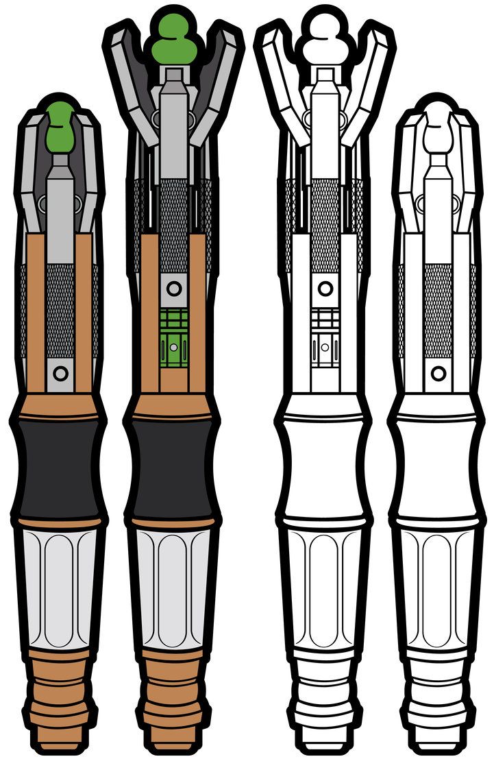 Doctor Who Sonic Screwdriver Drawing at GetDrawings | Free download