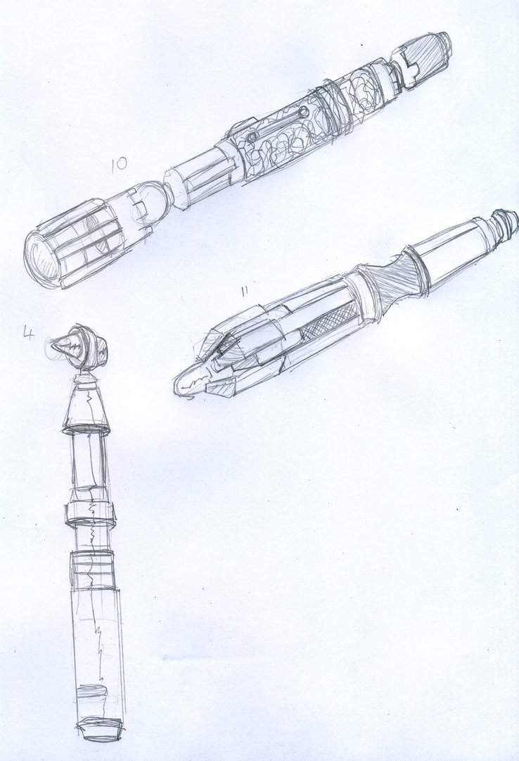 Doctor Who Sonic Screwdriver Drawing at GetDrawings | Free download